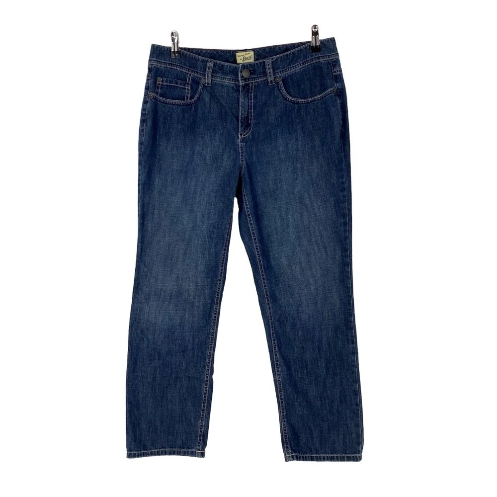 Bass Heritage Denim Crop Jeans Women’s Size 8 Straight Lightweight Inseam 25